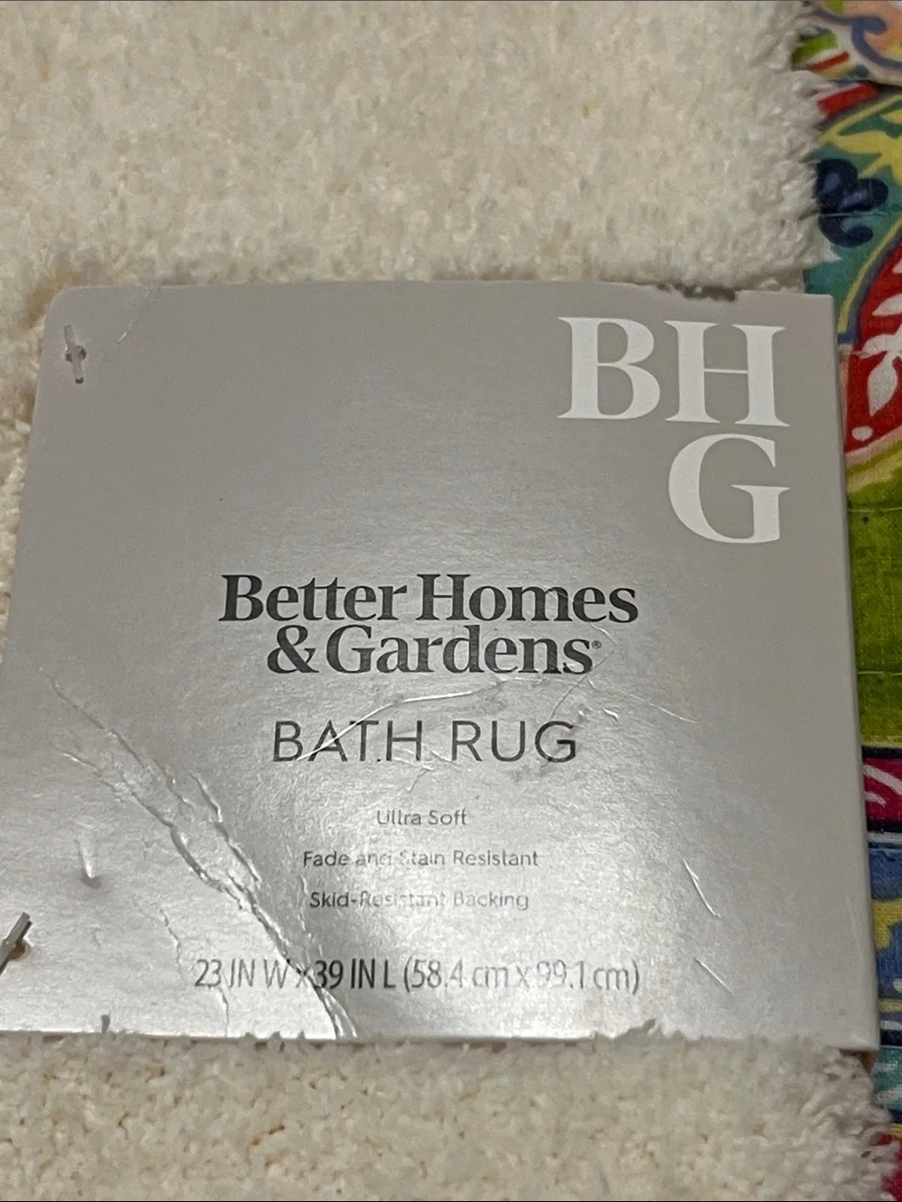 NWT Better Homes & Gardens Ultra Soft Polyester Bath Rug, 20